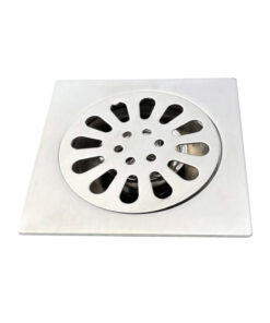 REJILLA DE PISO EN ACERO INOXIDABLE 10*10 FLOR