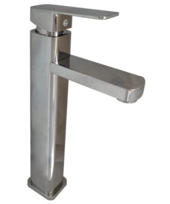 MONOCONTROL LAVAMANOS ALTO CUADRADO SATINADO DE 31CM