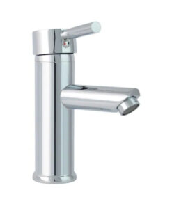LLAVE LAVAMANOS BAJA AGUA FRÍA CUELLO RECTO ACERO 304