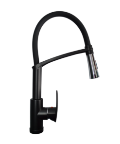 GRIFERÍA LVP EXTRAIBLE NEGRA MONOCONTROL ABS